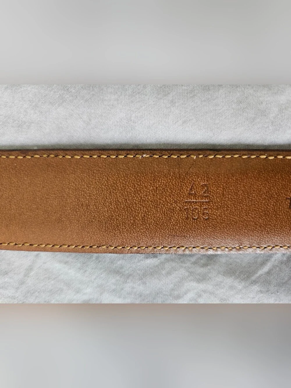 TRAFALGAR Black Leather Dress Silver Buckle Belt | SZ 42